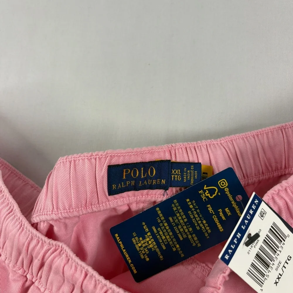Polo Ralph Lauren Shorts Mens‎ 2XL Pink Preppy Chino Cotton Twill Above Knee NEW